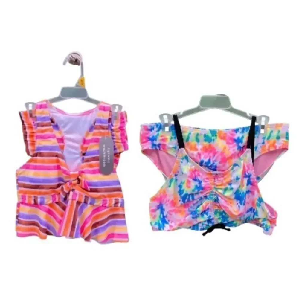 Girls Bikini Tankini Swimsuit Bathing Suit 2-Pack Size L 10/12